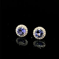 Orecchini Moraglione Donna in Oro Tanzanite 1.50 Ct LNOB0138T - LNOB0138T